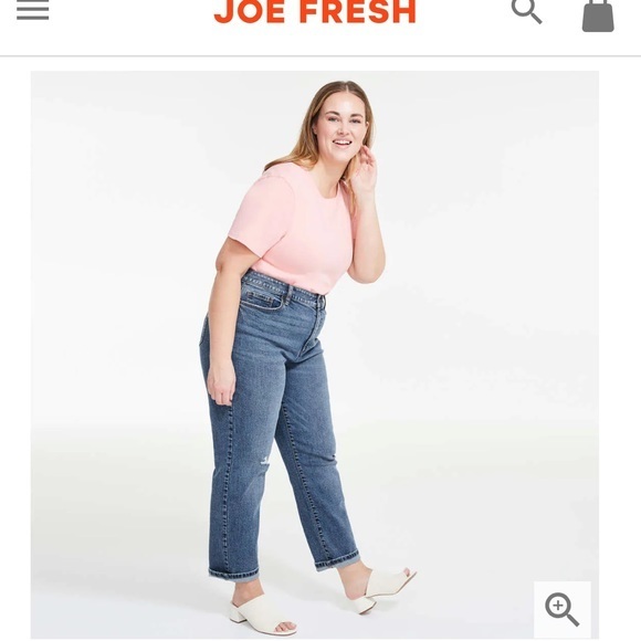 Highrise Straight Leg Jeans With Lycra Spandex - Picture 4 of 10